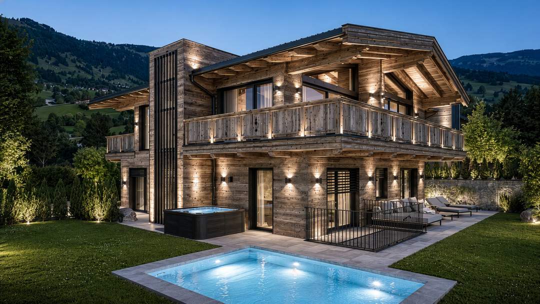 Neubau-Luxuschalet am Fuße der Bichlalm