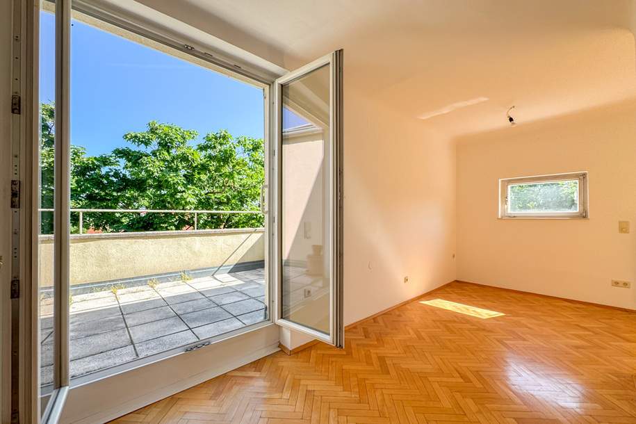 Sonnige Dachgeschosswohnung mit großer Terrasse im Springer-Schlössl-Park, Wohnung-kauf, 265.000,€, 1120 Wien 12., Meidling