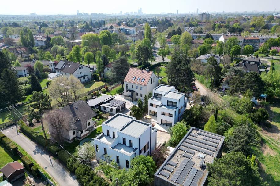 RUHELAGE | 5 Zimmer-Doppelhaus mit Keller | Luftwärmepumpe | Erstbezug nach Errichtung, Haus-kauf, 849.000,€, 1210 Wien 22., Donaustadt