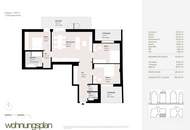 Großzügige Dachgeschoss-Wohnung mit drei Freiflächen – 4 Zimmer