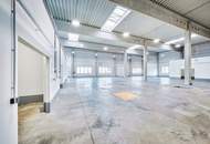 Halle mit 700qm Nutzfläche und 150qm Nebenräume in 1210 Wien – ideal für Lager, Produktion und Logistik