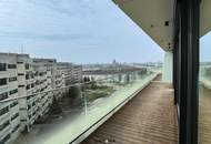 Neubau Nähe "UNO City" - Familienwohnung mit lichtdurchfluteten Panoramafenster