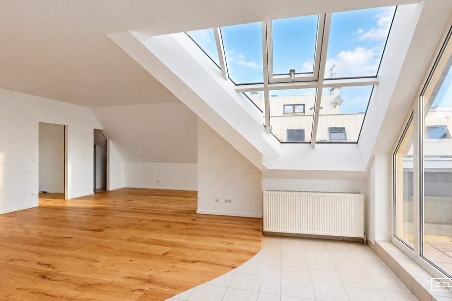 FAMILIENHIT IM DACHGESCHOSS – großzügiges Wohnen nahe Riverside, Liesinger Bad &amp; Schloss Liesing | ZELLMANN IMMOBILIEN, Wohnung-kauf, 549.500,€, 1230 Wien 23., Liesing