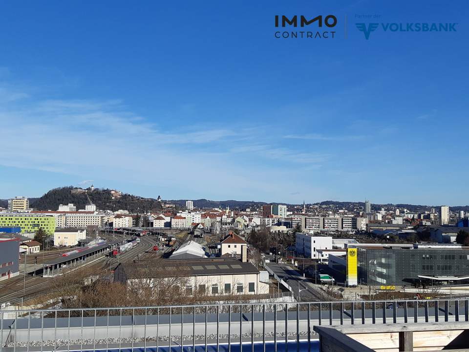 SEHR SCHÖNE 2-ZIMMERWOHNUNG MIT BALKON/ LOGGIA MIT STADTBLICK UND TG-PLATZ