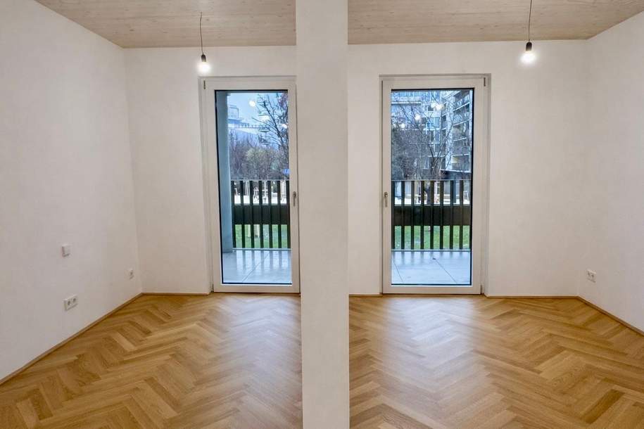 Ein Zuhause, das beides kann: Energie und Entspannung: 1,5 Zimmer Neubauwohnung mit Balkon I Sauna & Fitnessstudio, Wohnung-miete, 1.066,14,€, 1020 Wien 2., Leopoldstadt
