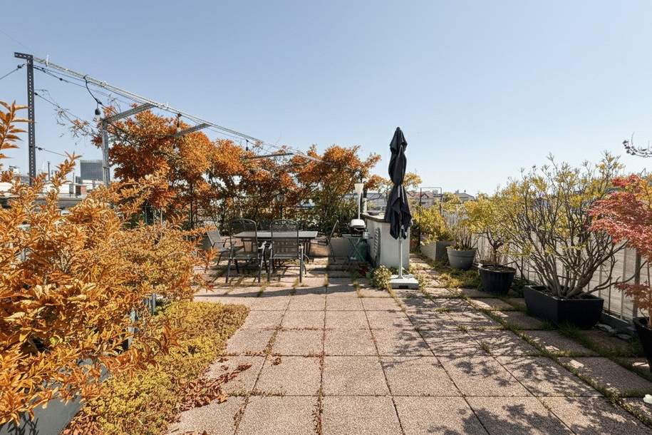 Blick über Wien I 3 Außenflächen I ca. 67 m² beeindruckender Wohn-Essbereich I Stellplätze im Haus verfügbar I, Wohnung-kauf, 1.395.000,€, 1040 Wien 4., Wieden