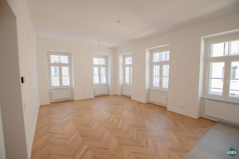 Erstbezug nach Sanierung: Schöner 3,5-Zimmer-Altbau im 6. Bezirk, Wohnung-miete, 1.849,00,€, 1060 Wien 6., Mariahilf