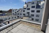 Moderne 3-Zimmer-Dachgeschosswohnung mit fünf Terrassen – klimatisiert – in der Koloniestraße!