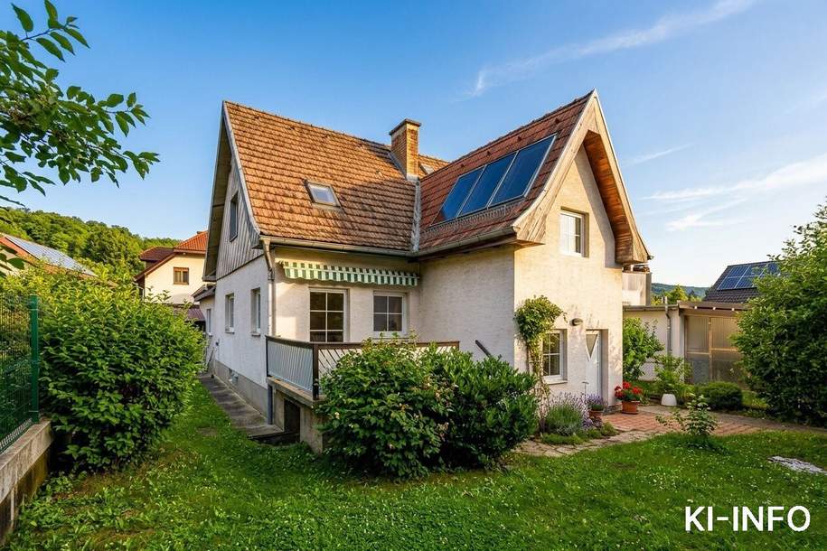 Idyllisches Einfamilienhaus auf ebenem Grund am Waldrand in Purkersdorf, Haus-kauf, 450.000,€, 3002 Sankt Pölten(Land)