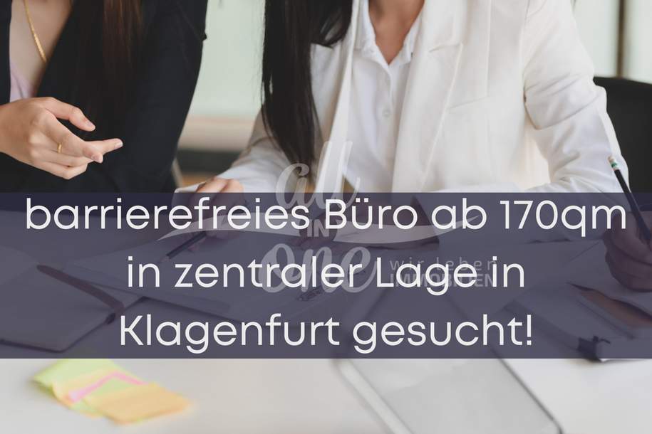 Barrierefreies Büro ab 170qm in zentraler Lage in Klagenfurt, Gewerbeobjekt-miete, 1.234,00,€, 9020 Klagenfurt(Stadt)