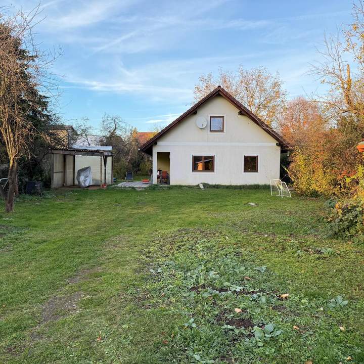 Helles Einfamilienhaus mit großem Grundstück.