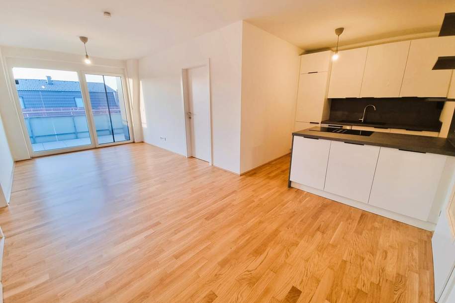 Modernes Wohnglück: Exklusive 4-Zimmer-DG-Wohnung mit West-Balkon, Wohnung-miete, 1.595,00,€, 5204 Salzburg-Umgebung