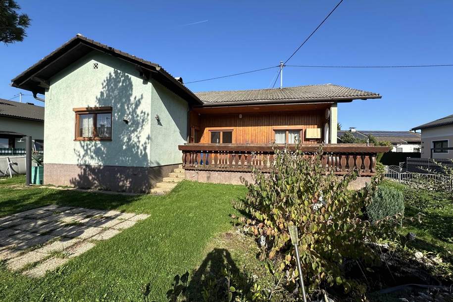 Bungalow mit viel Potenzial und Doppelgarage in begehrter Lage von Ebenthal, Haus-kauf, 9065 Klagenfurt Land