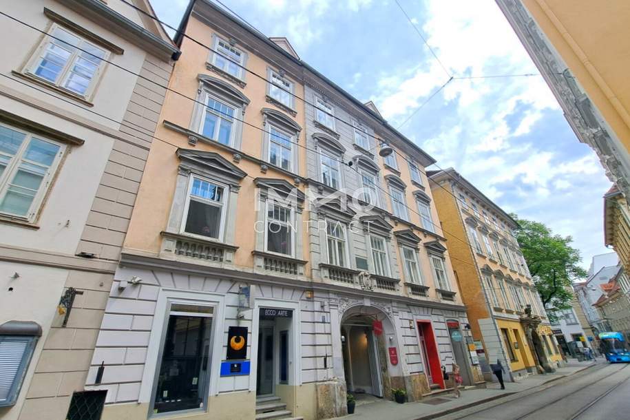 Zentrale INNENSTADTLAGE: Single-HIT im Zentrum - Sackstraße 24 - Top 02, Wohnung-miete, 462,68,€, 8010 Graz(Stadt)