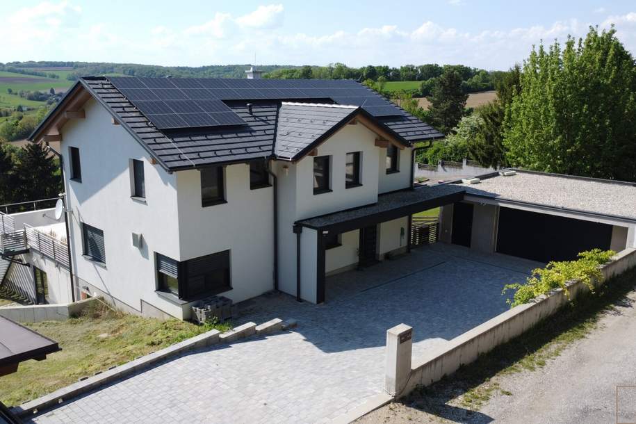 DB IMMOBILIEN | Exklusives Niedrigenergiehaus im Weinviertel mit traumhafter Aussicht und modernster Ausstattung, Haus-kauf, 1.299.000,€, 3702 Korneuburg
