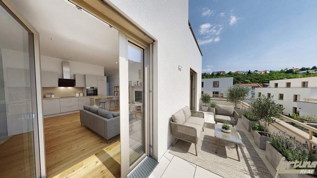 3-Zimmer-Wohnung mit großzügiger, sonniger Südterrasse