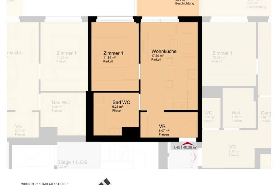 Stadlauer Straße 64, 1220 Wien, Wohnung-miete, 769,00,€, 1220 Wien 22., Donaustadt