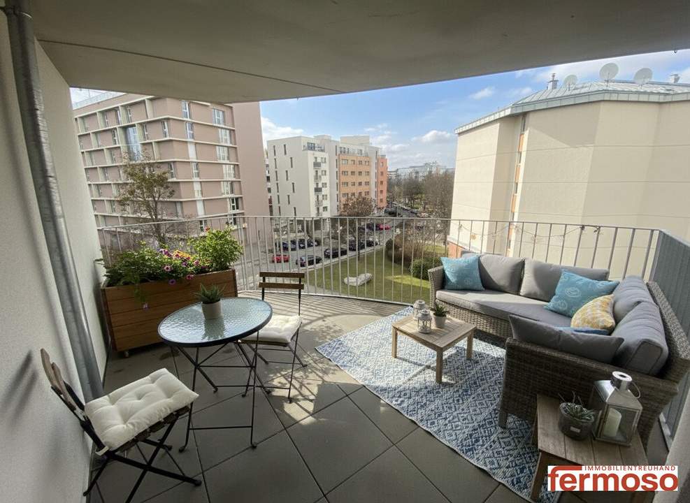 Neuwertige 3-Zimmer-Wohnung mit Terrasse und Ausblick in 1100 Wien!