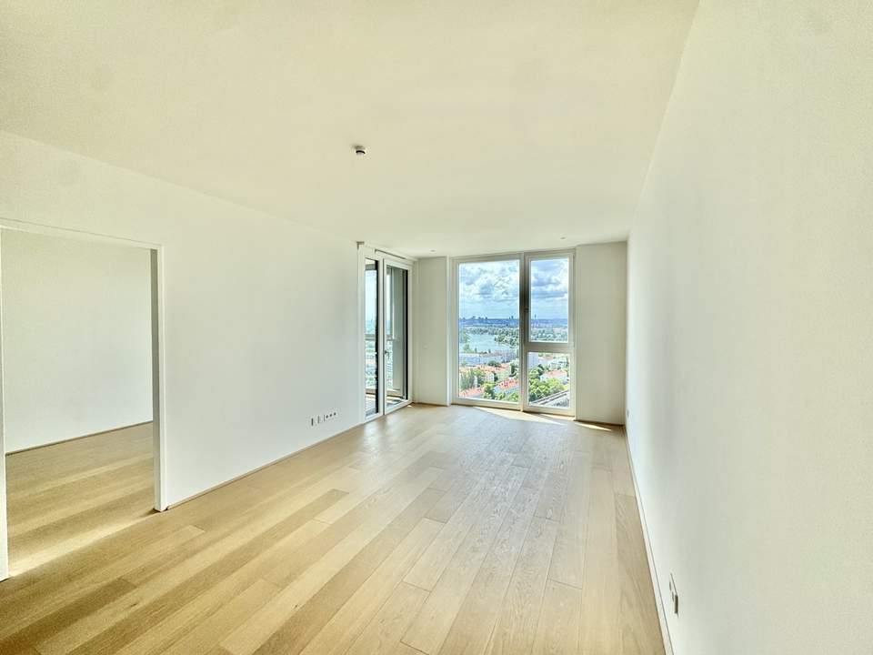 PROVISIONSFREI! ERSTBEZUG! 2 Zimmer Neubau Wohnung mit atemberaubenden Donaublick!