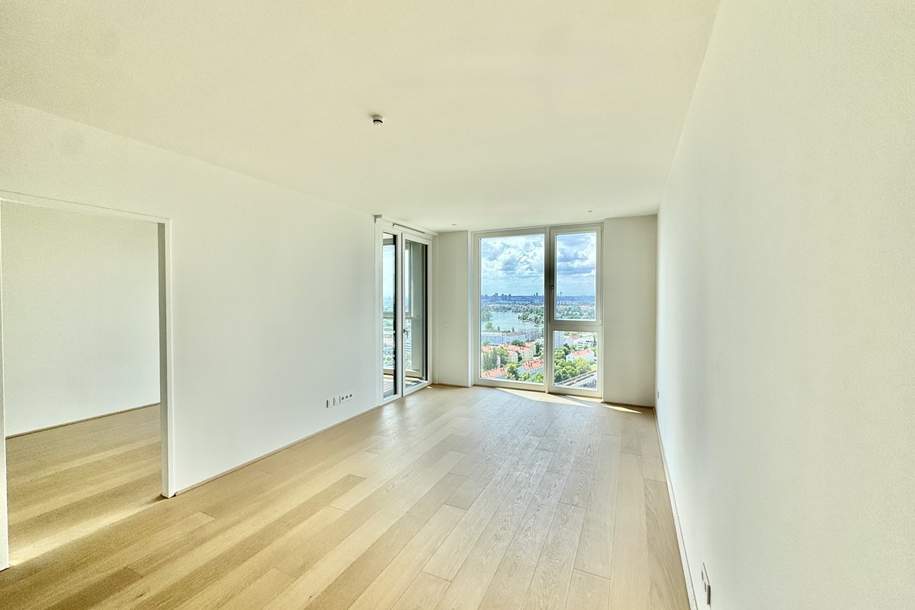 PROVISIONSFREI! ERSTBEZUG! 2 Zimmer Neubau Wohnung mit atemberaubenden Donaublick!, Wohnung-kauf, 493.000,€, 1220 Wien 22., Donaustadt