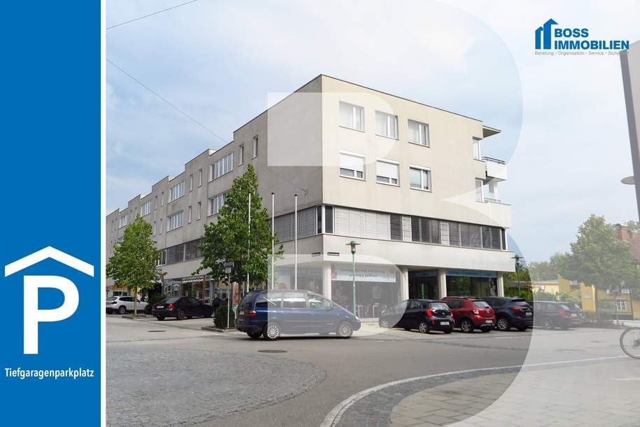 Tiefgaragenplatz | Bahnhofstraße 2, 4050 Traun, Kleinobjekte-miete, 93,00,€, 4050 Linz-Land