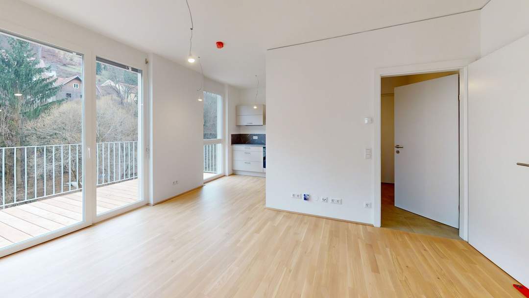 Vermietete Anlegerwohnung – 3 Zimmer, 2 Balkone, Gösting
