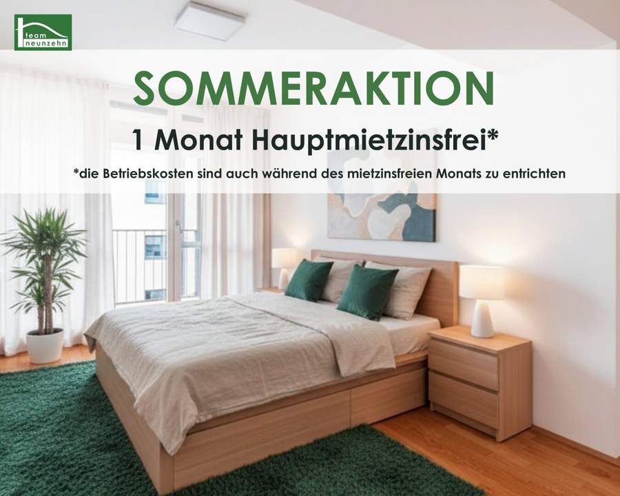 Gut geschnittene 3-Zimmer-Wohnung mit Freifläche in verkehrsberuhigter Lage in Favoriten