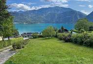 Ferienhaus mit Panoramablick und privatem Seezugang am Attersee