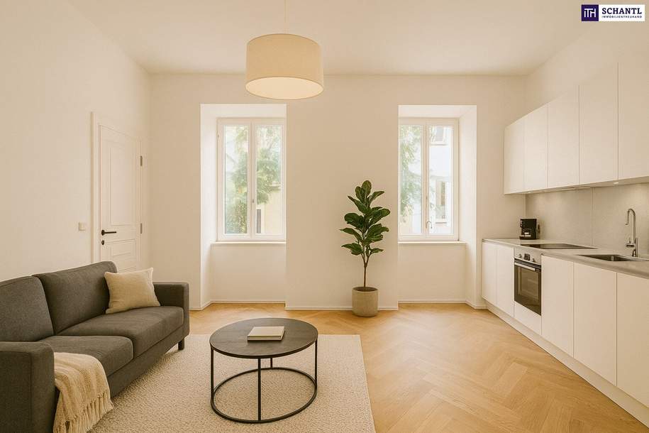 ++ TOP LAGE in unmittelbarer Nähe zum Augarten ++ hochwertig saniertes Altbaujuwel in ruhiger Innenhoflage, Wohnung-kauf, 349.000,€, 1020 Wien 2., Leopoldstadt