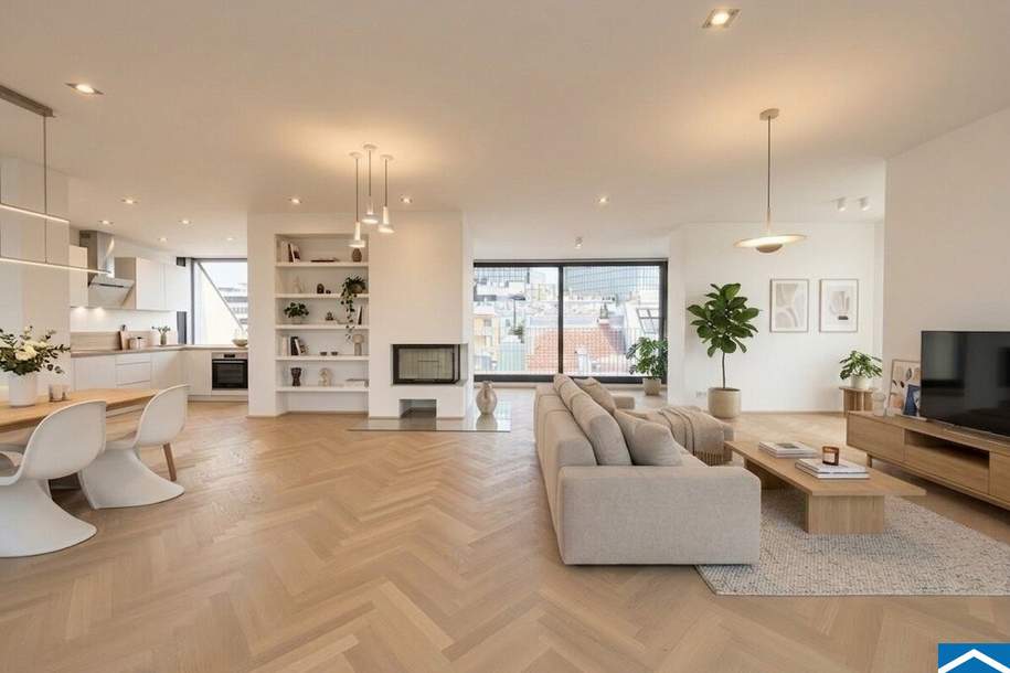 Luxuriöses Wohnen über den Dächern Wiens mit spektakulärem Ausblick, Wohnung-kauf, 2.495.000,€, 1040 Wien 4., Wieden