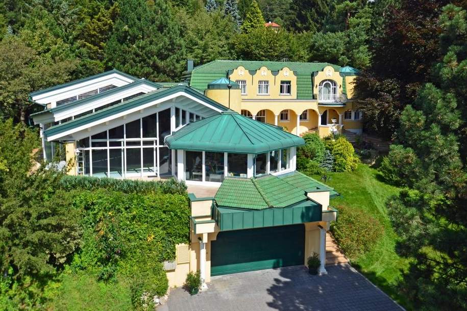 EXTRAVAGANTES DOMIZIL IM WIENERWALD MIT SCHWIMMHALLE UND PARKGARTEN, Haus-kauf, 1.650.000,€, 3032 Sankt Pölten(Land)