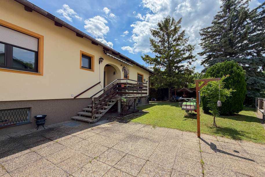 FREIRAUM UND PRIVATSPHÄRE - Einfamilienhaus mit Garage, Pool und großem Garten - voll unterkellert, Haus-kauf, 480.000,€, 2442 Baden