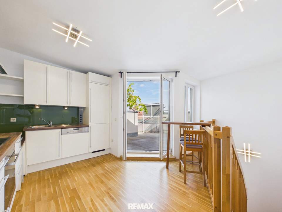 Moderne Dachgeschoßmaisonette mit Terrasse nahe Meiselmarkt