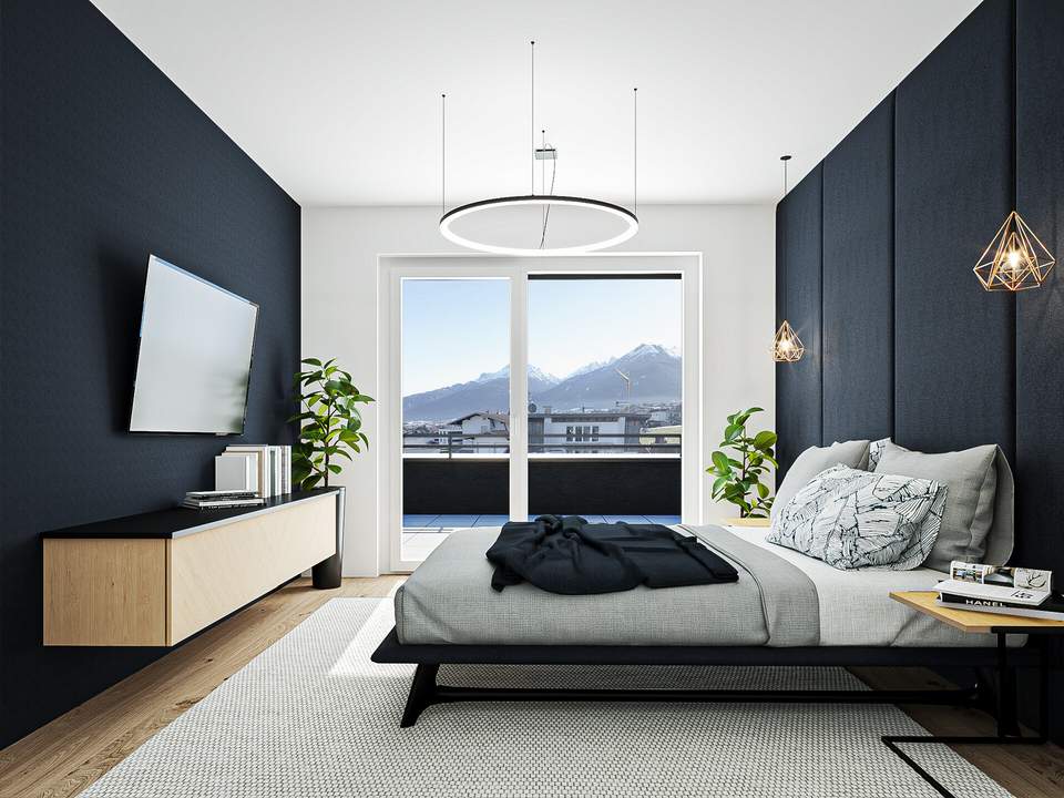 Neubau Dachgeschossjuwel mit Panoramablick, 4 Zimmern und großzügiger Terrasse in Oberperfuss!