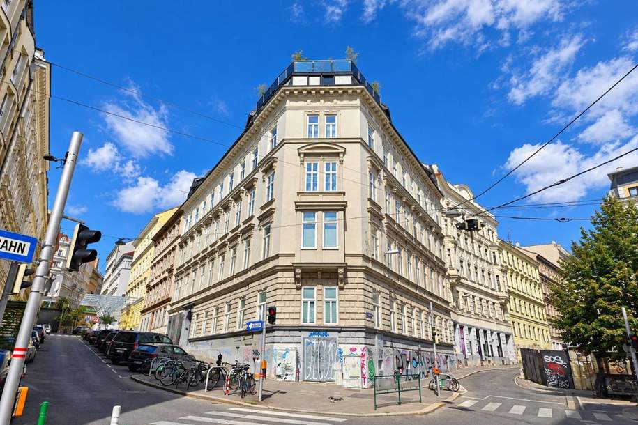 Mitten in Mariahilf – 3 Zimmer, Fischgrätparkett, Kamin & Raumhöhe bis 3,80 m, Wohnung-kauf, 497.000,€, 1060 Wien 6., Mariahilf