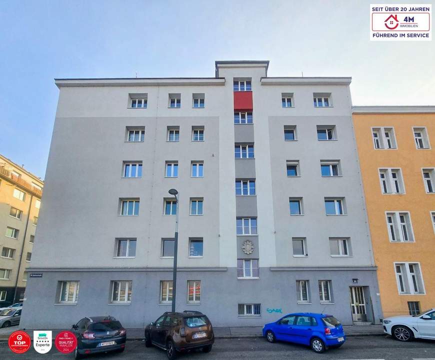 Helle 4-Zimmer-Wohnung im 3. Stock (ohne Lift) nahe Hauptbahnhof – perfekt geschnitten, charmante Wohnung mit Potential!