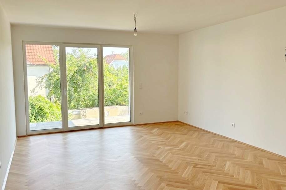 Moderne Architektur inmitten der Natur - Hochwertige 2-Zimmer Wohnung mit Balkon!, Wohnung-kauf, 375.000,€, 1210 Wien 21., Floridsdorf