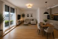 Klimaanlage inklusive | 1. Dachgeschoss mit Terrasse 2-Zimmer Wohntraum mit Top Anbindung