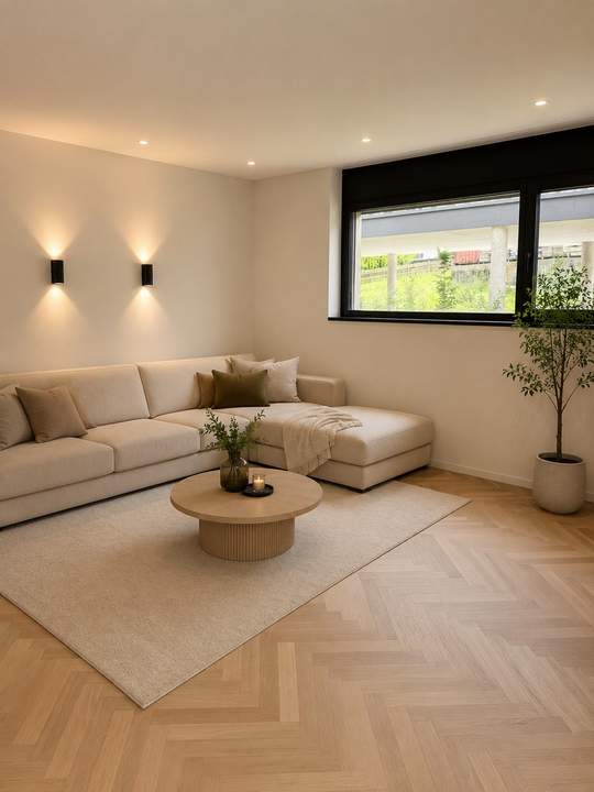 Moderne Lichtdurchflutete 80 m² Neubauwohnung mit Bergpanorama