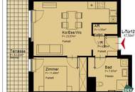 Moderne 2-Zimmer-Wohnung mit Balkon nahe U1 Rennbahnweg