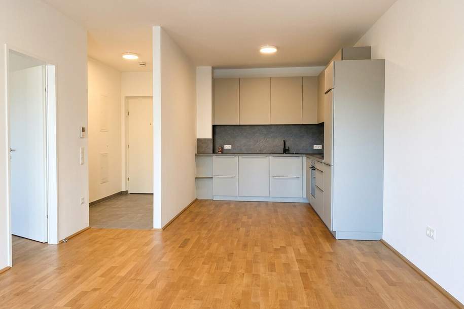 Moderne 2-Zimmer-Mietwohnung mit voll ausgestatteter Einbauküche und Balkon!, Wohnung-miete, 1.000,00,€, 8020 Graz(Stadt)