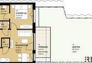 || Erstbezug || 2- Zimmer Wohnung mit Garten & Terrasse || Nähe Alter Donau ||