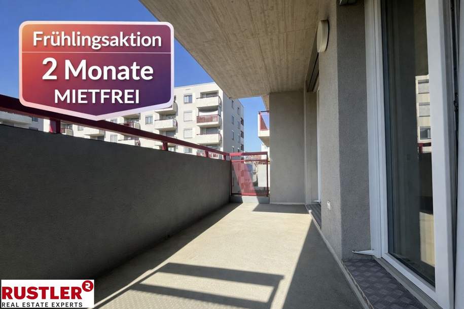 Bonus sichern: 2 MONATE MIETFREI + Neue Einbauküche | 2-Zimmer-Wohnung mit Balkon, Wohnung-miete, 818,07,€, 8020 Graz(Stadt)