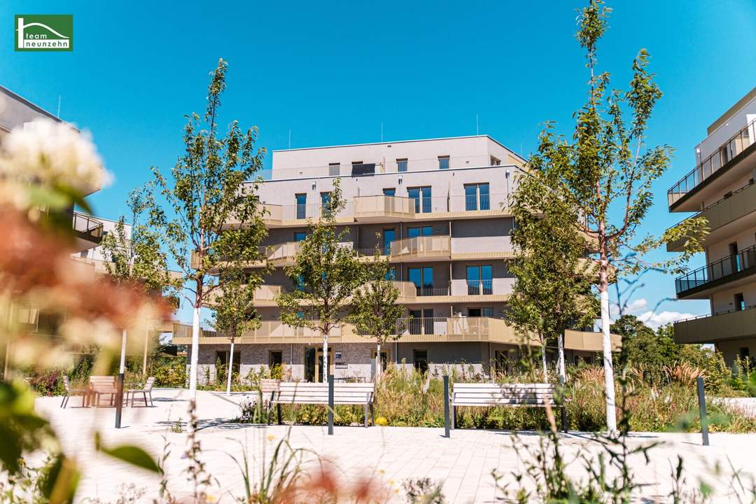 Traumhafter Fernblick ins Grüne - Ruhelage mit Balkon im provisionsfreien Neubau - hervorragende Ausstattung!
