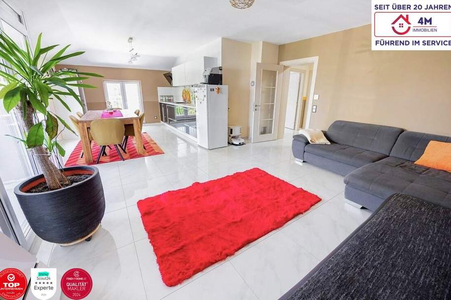 Moderne Neubau-4-Zimmer-Wohnung mit 17 m² Dachterrasse &amp; 8 m² Balkon, Wohnung-kauf, 320.000,€, 2700 Wiener Neustadt(Stadt)