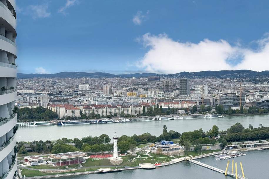 Außergewöhnliches Zuhause am Wasser mit Blick über Wien | Provisionsfrei, Wohnung-kauf, 1.475.000,€, 1220 Wien 22., Donaustadt
