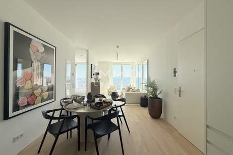 40. Etage Urban Sky Studio im DC2 Tower - mit Südblick über die Wiener Innenstadt, Wohnung-miete, 1.100,00,€, 1220 Wien 22., Donaustadt