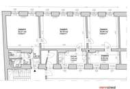 3,5-Zimmer Büro-Fläche in der Burggasse im 2. OG ohne Lift - KFZ-Abstellplatz optional