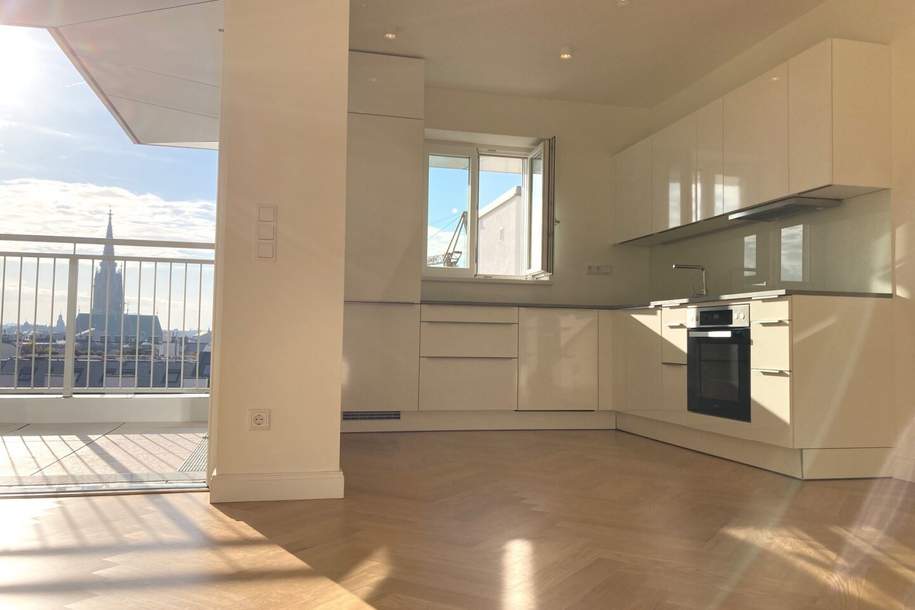 1030! Modernes, sonniges 3-Zimmer DG mit Terrasse Nähe Urania!, Wohnung-miete, 2.249,32,€, 1030 Wien 3., Landstraße