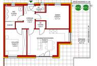Neubauprojekt: Moderne Penthouse-Eigentumswohnung (69m²) mit großer Terrasse und Lift in Fürstenfeld! Provisionsfrei!